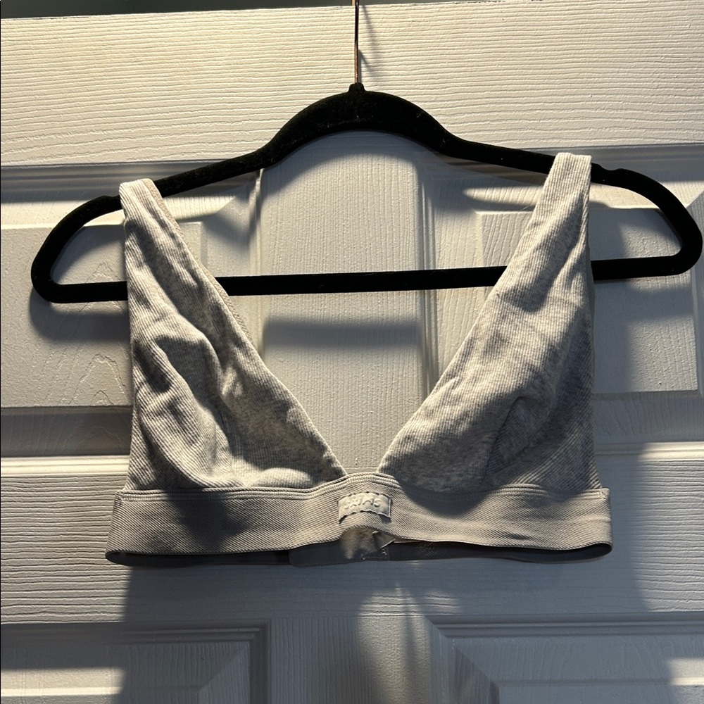 Skims Cotton Plunge Bralette